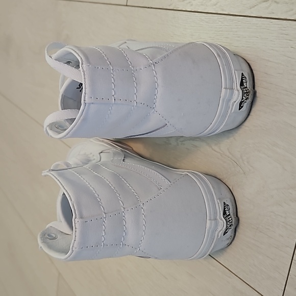 Vans Sk8-Hi Tapered Canvas Shoe True White B6/W7.5 - Picture 8 of 11